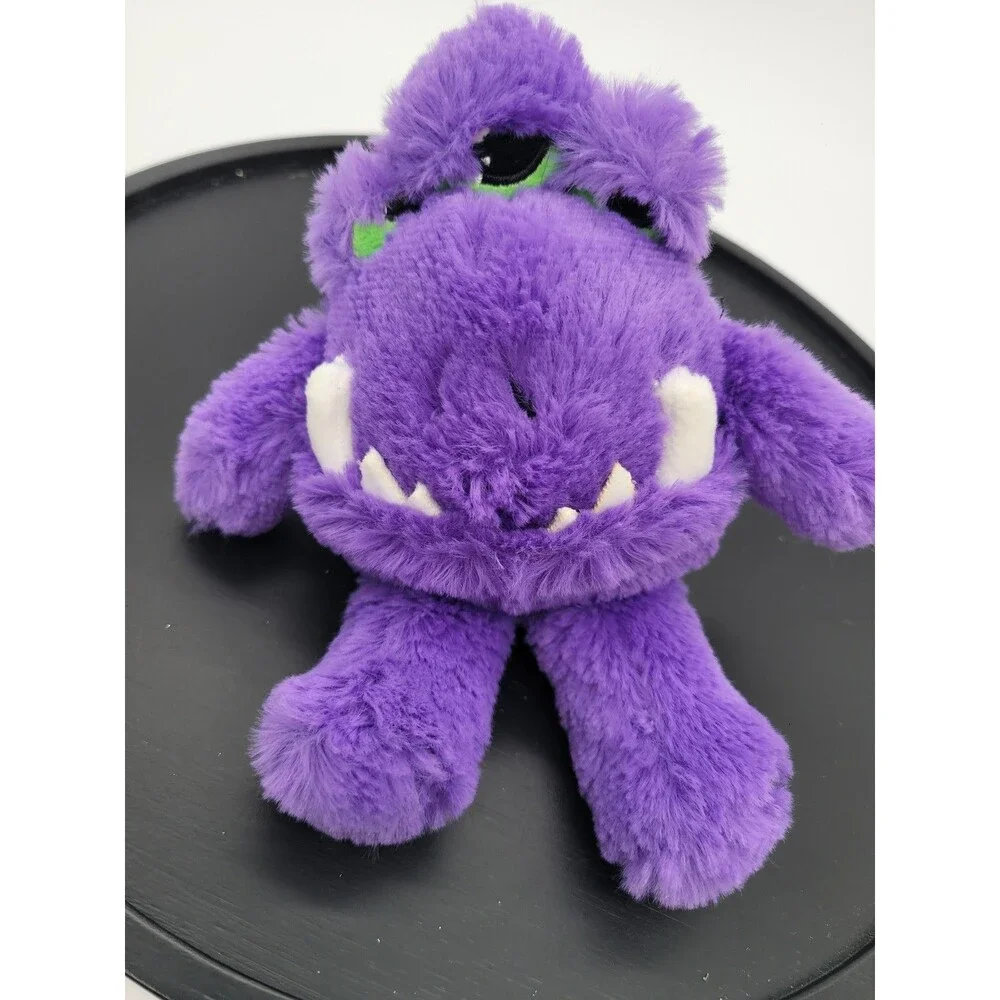 Wild Republic Monsterkins Vinnie Plush Stuffed Animal 6” Purple Monster Toy